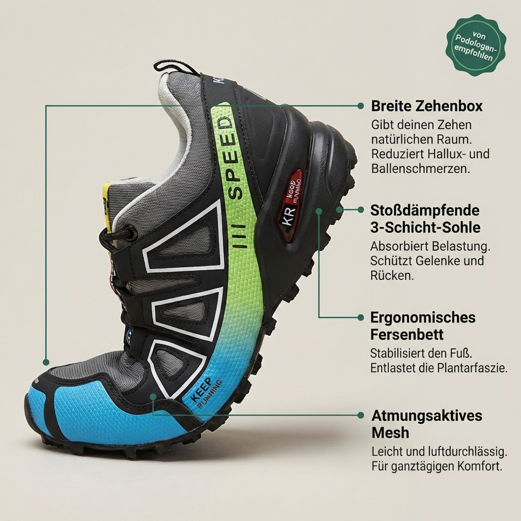 ComfortStep™– Orthopädische Laufschuhe